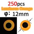 250pcs orange 12mm