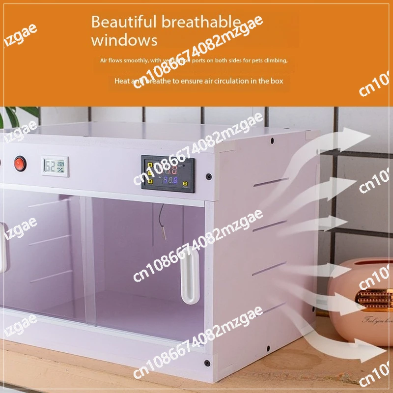 

Large Front-Opening PVC Reptile Habitat with Thermostatic Control - Aquatic & Terrestrial Tank for Turtles, Lizards & Incubation