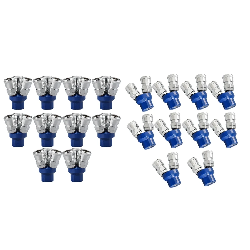 

1Set Quick Connector Air Compressor 2 Way 3 Way Multi Hose Coupler Fitting Round Manifold Quick Connect Three