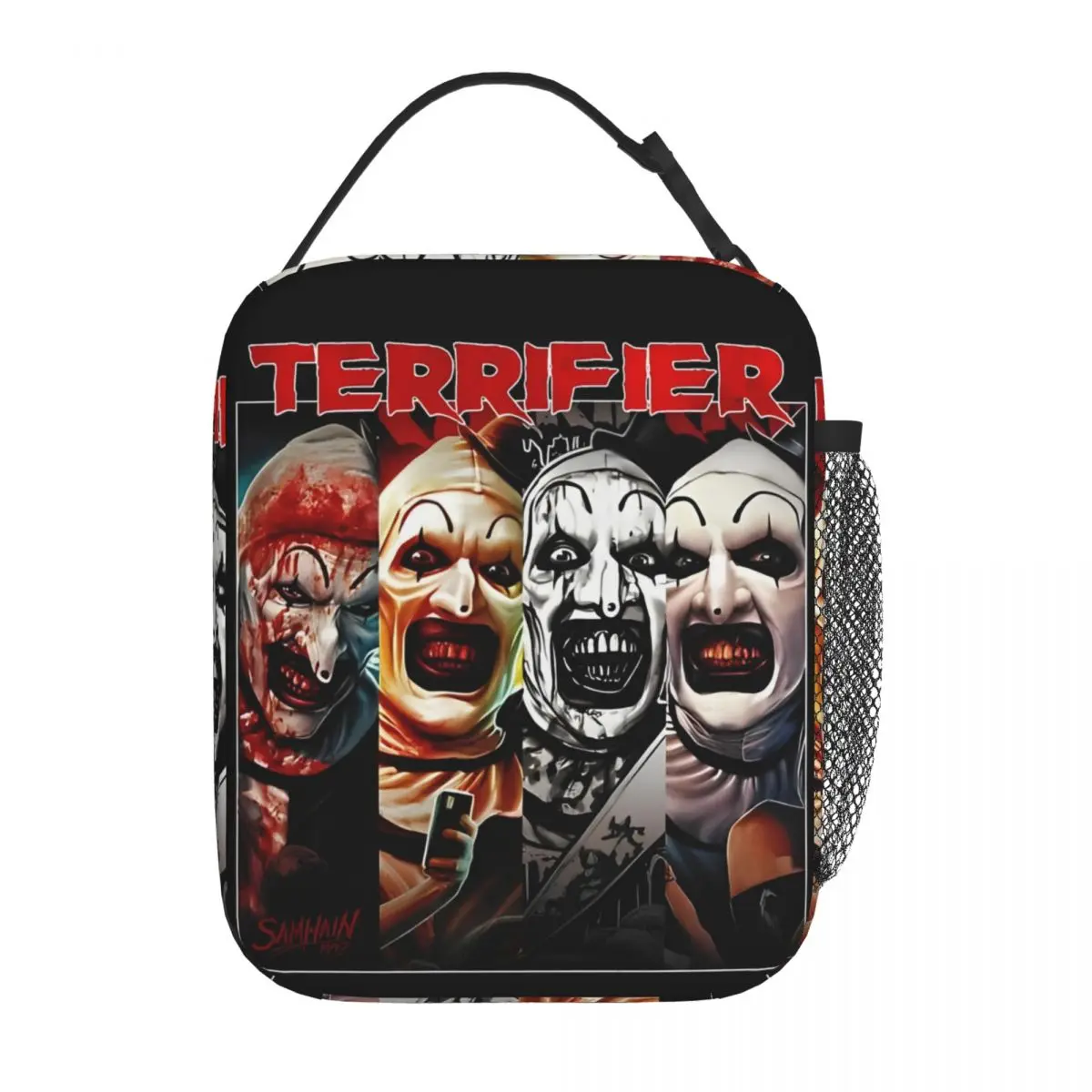 Terrifier Clown Faces Insulated Lunch Bags Cooler Bag  Lunch Container High Capacity Lunch Box Tote Girl Boy Office Travel