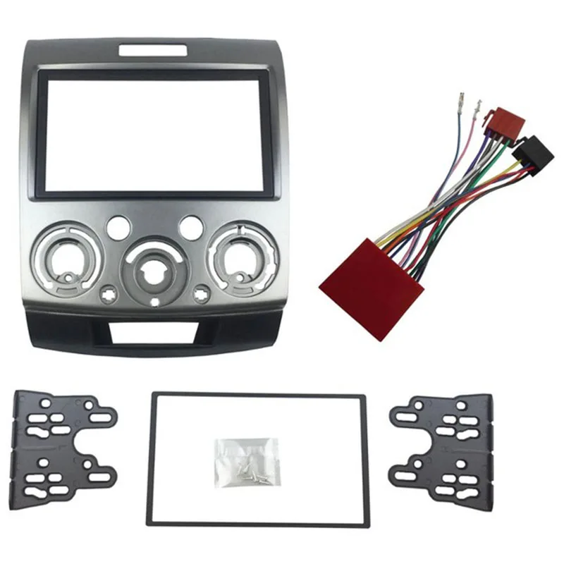 

New-Radio Stereo Panel For Ford Everest Ranger Mazda Bt-50 Bt50 Double 2 Din Fascia Dash Installation Trim Kit Face Plate Bezel