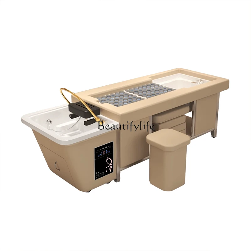 09 foot bath integrated steel frame Thai shampoo bed intelligent constant temperature water circulation beauty salo