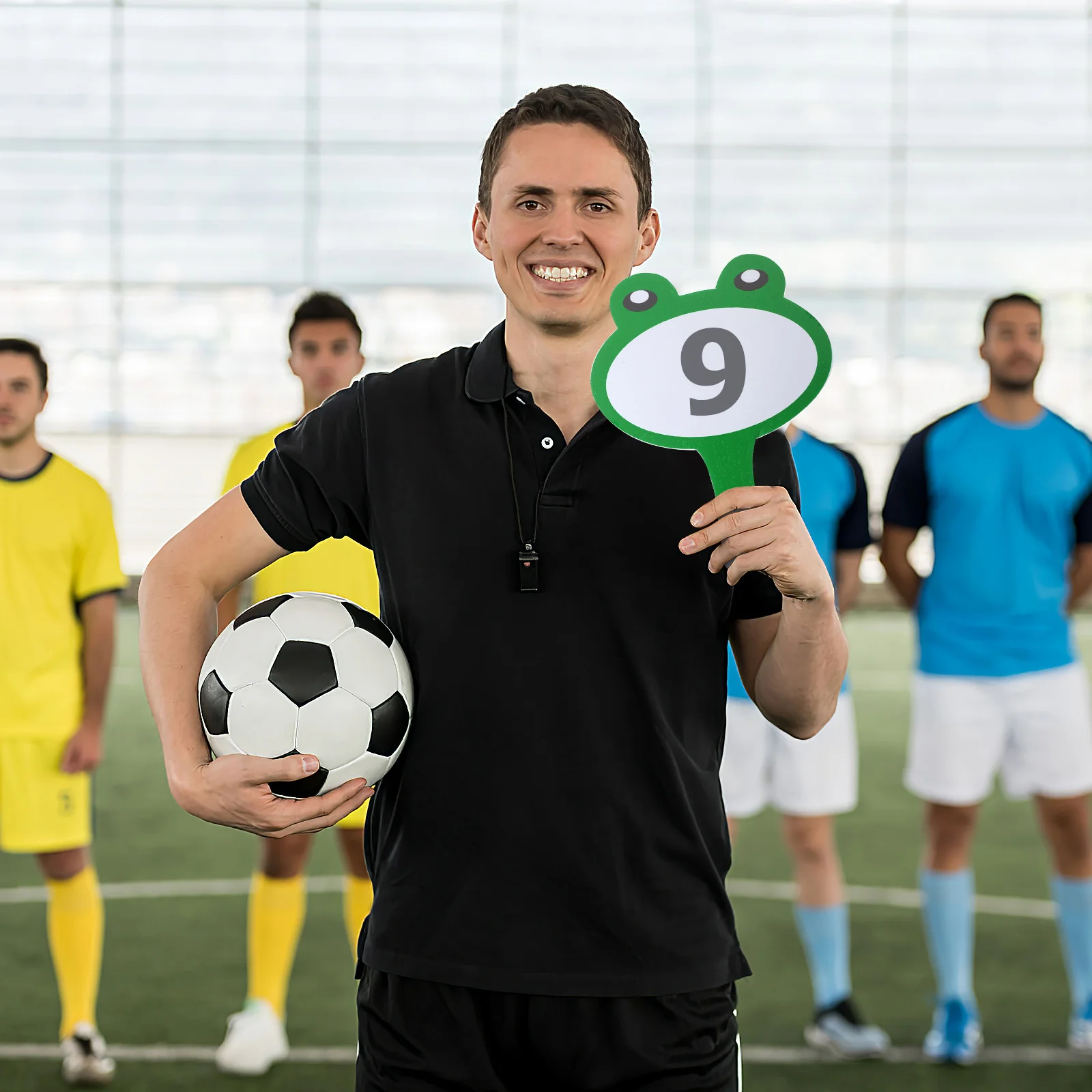 

High-Grade Foam Scoreboard Erasable Handheld Whiteboard for Scoring Voting Auctions Paddles Signed Picture