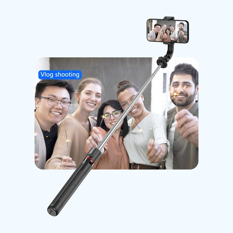 XIAOMI F15 Selfie Stick Tripod 6-Section Extendable Pole 360° Rotation Fill Light Option With Bluetooth Remote For Phone Vlog
