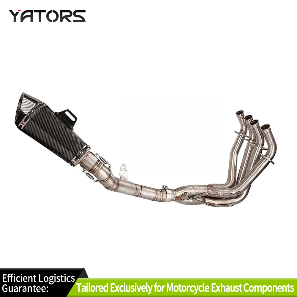 

For Kawasaki Z900 2017-2023 Complete Exhaust System Header Link Pipe Muffler Tip Exhausts Pipes