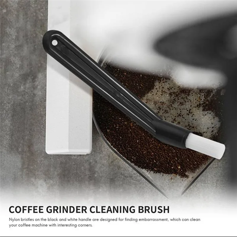 Coffee Machine Cleaning Brush Plastic Handle with Nylon Bristles Brush Espresso Brush Coffee Cleaning Tool - Set of 10