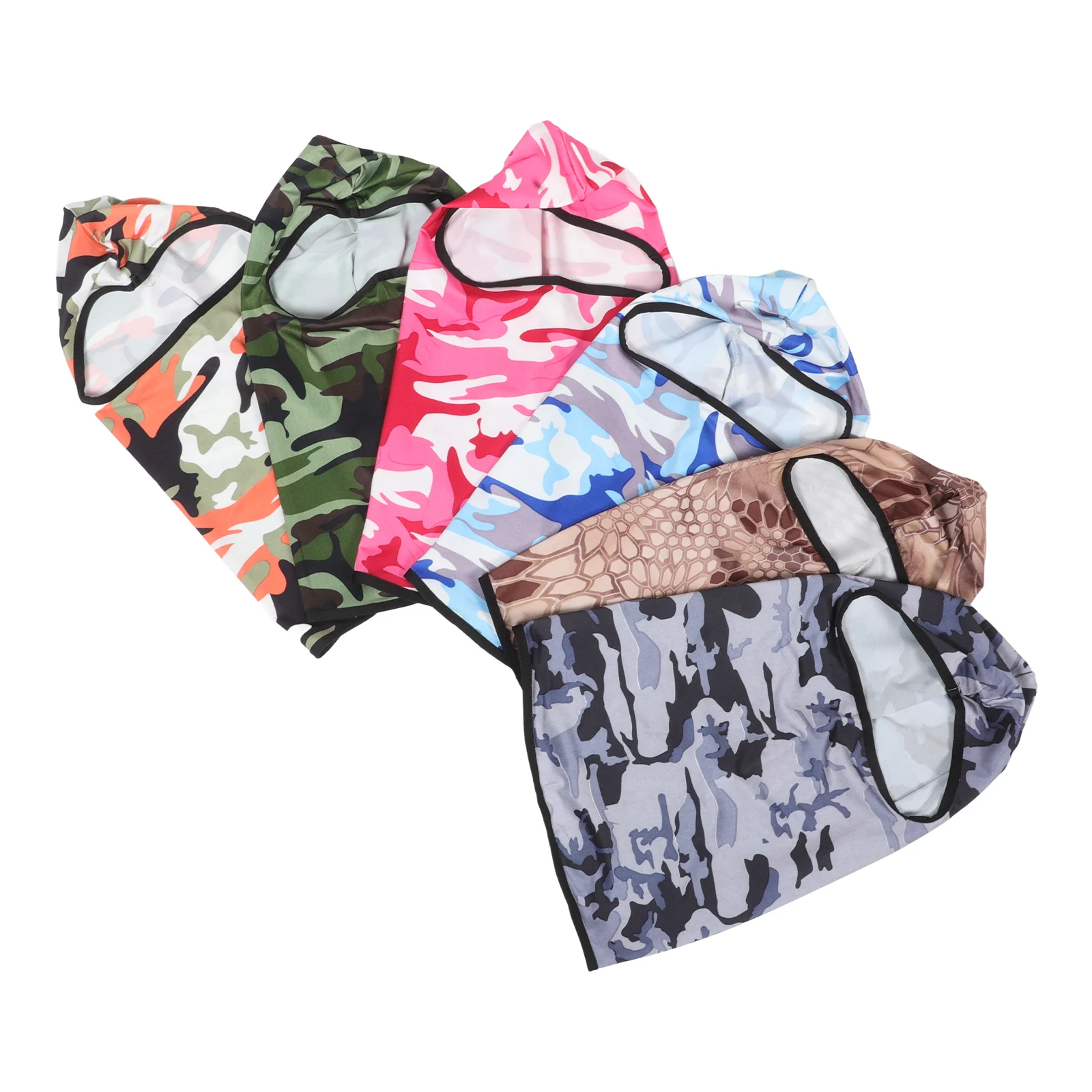 

6 Pcs Sports Mask Hood Neck Protector Cycling Neck Scarf Windproof Outdoor Full Masks Polyester Ski Balaclava Breathing Hoods