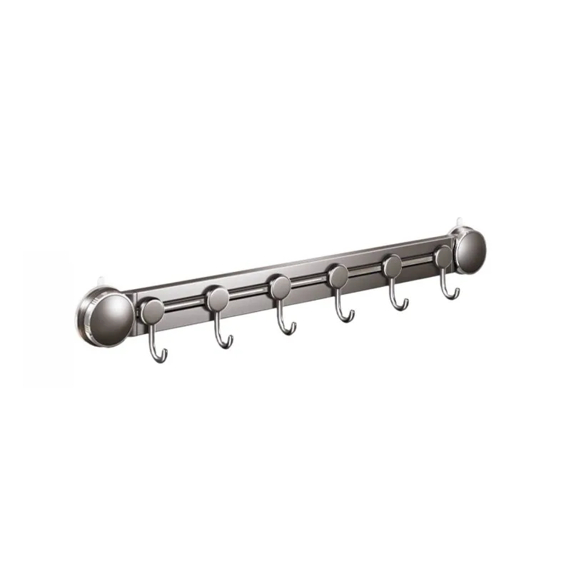Suction cup door hook, no punching, strong load-bearing, bathroom kitchen rack, premium row hook coat hook
