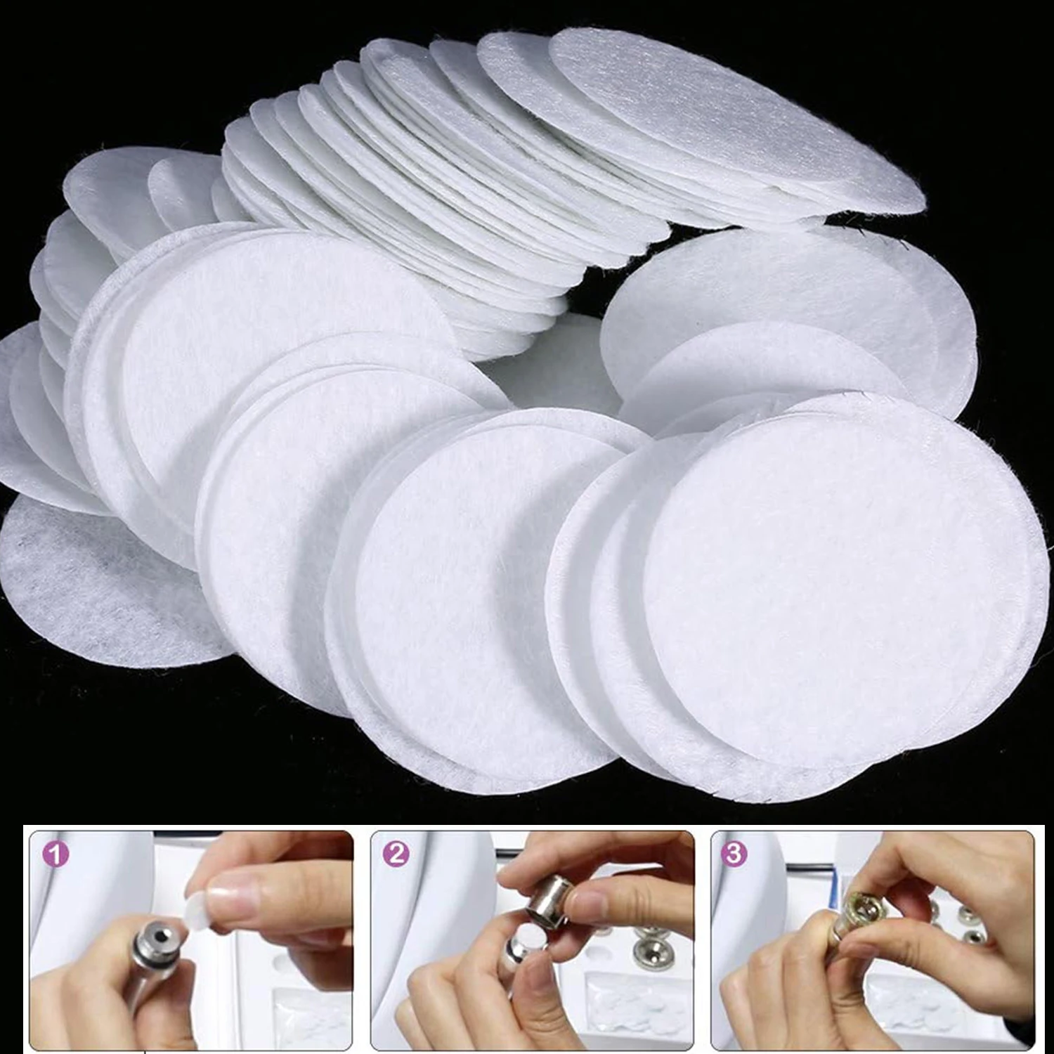 500 Pcs Microdermabrasion Cotton Filters Replacement for Face Care & Blackhead Removal Facial Vacuum Filters Accessories