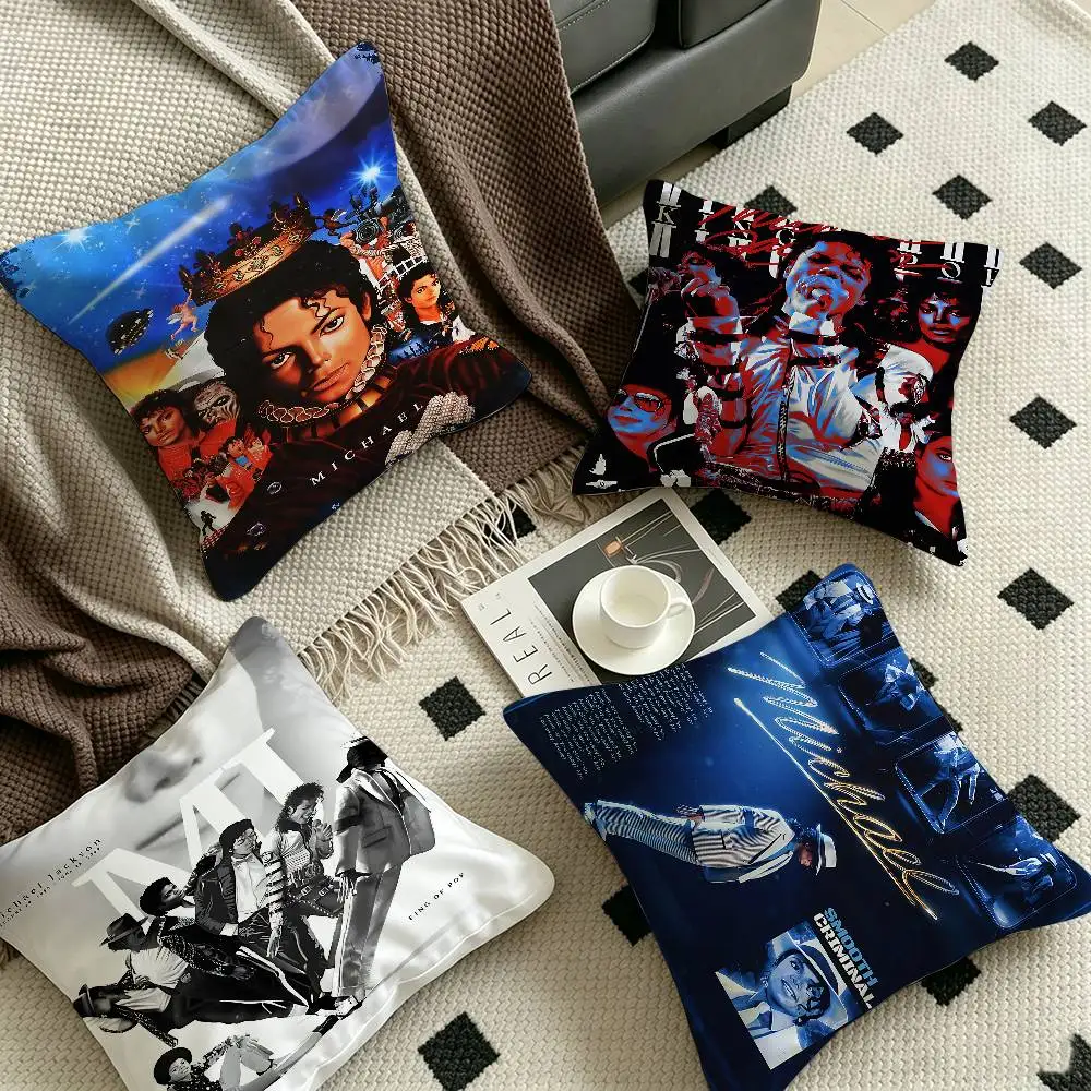 M-Michael J-Jackson Singer Maple Design Cushion Cover Happy Autumn Harvest decor Holiday Decorati Pillow Cover