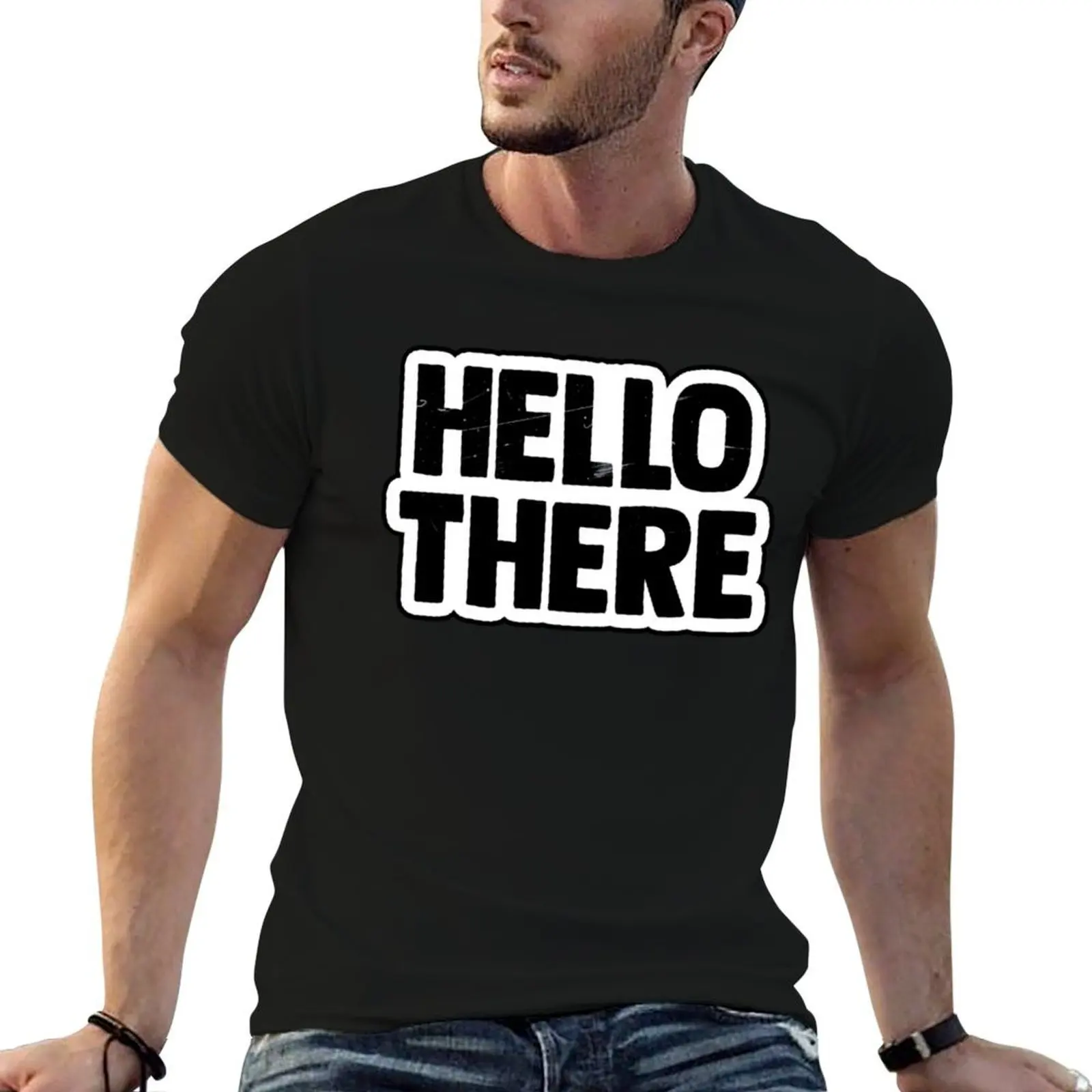 Hello There lyrics T-Shirt cute clothes customizeds men tshirt