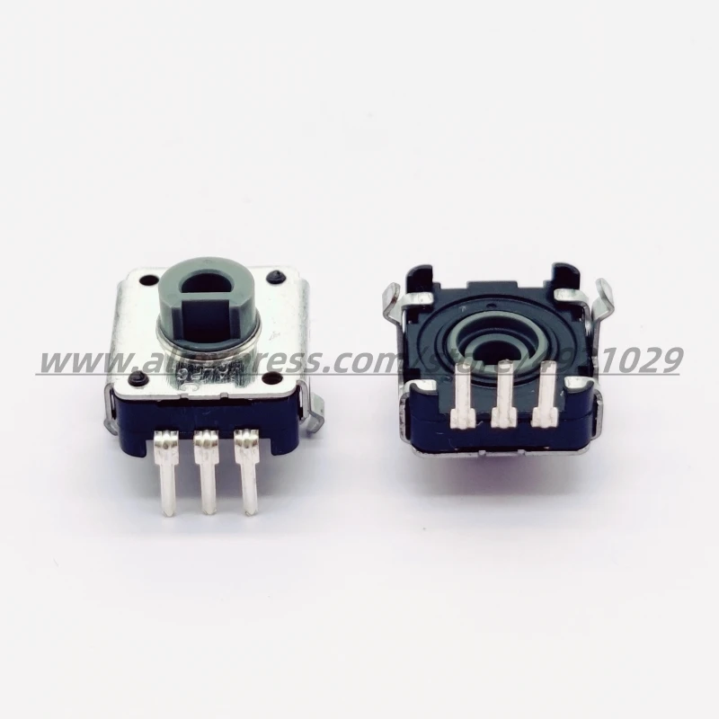 2PCS ALPS EC12E1220301 Through Shaft Incremental Encoder 12 Positioning 12 Pulses 3-Pins D Type Shaft