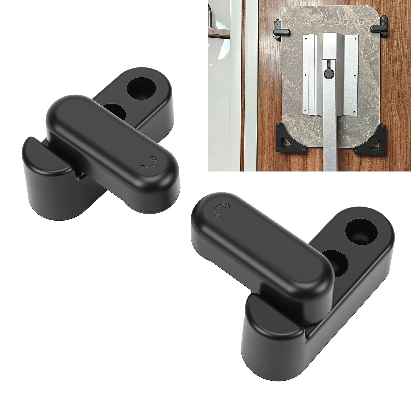 

RV Table Board Buckle Portable 180 Degree Rotating Lock Clip for 18mm Thick Table Panels RV Table Buckle Clip RV Table Lock Clip