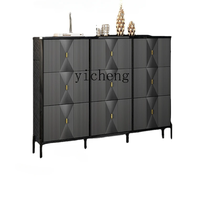 

Tqh Ultrathin and Simple Modern Foyer Entrance Cabinet Home Doorway Tilting Shoe Cabinet