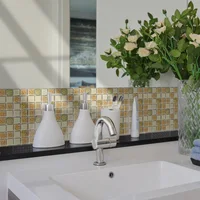 3D Self Adhesive Wall Sticker Mosaic Tile Anti-collision Casual Collage Arbitrarily Cut Background Easy Paste Wallpaper 2