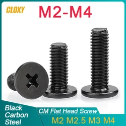 20/ 50pcs M2 M2.5 M3 M4 CM Small Flat Head Laptop Screws Mobile Notebook Cruciform Slot Cross Recessed Screw