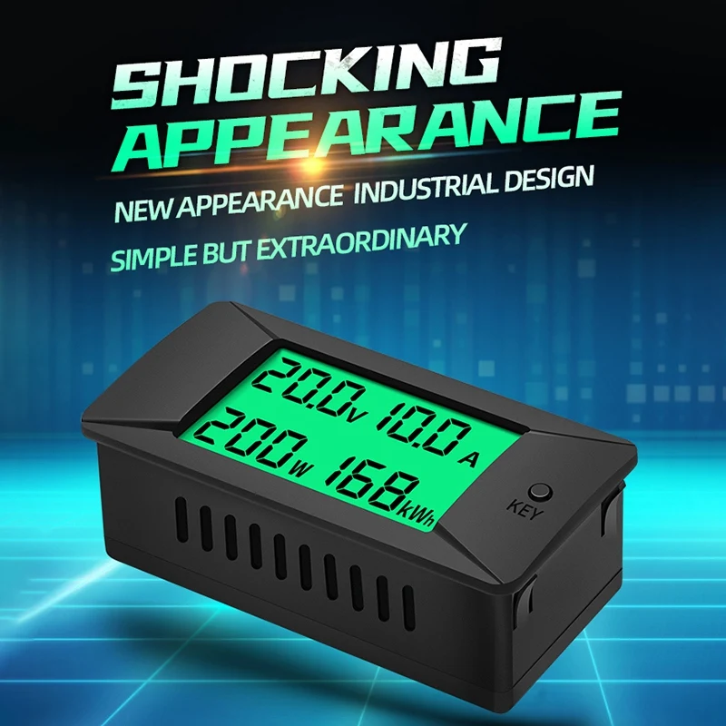 AA38M PEACEFAIR PZEM-025 DC Digital Battery Tester Bidirectional Ammeter Voltmeter Power Energy Watt Meter 300v 50A