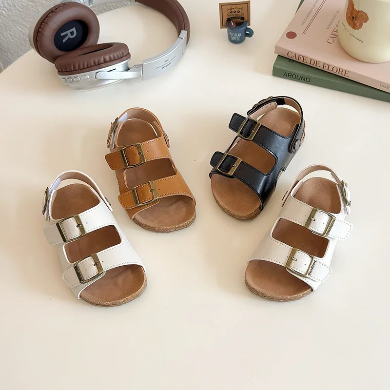 JGSHOWKITO New Children Casual Sandals for Girls Boys Fashion Unisex Kids Shoes Soft Anti-slippery Open Toes Classic Beach Shoes
