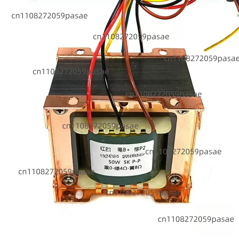 5K: 0-4-8 50W push-pull output cattle EL34 KT88 6L6 5881 output transformer Z11 iron core stack thickness 50MM