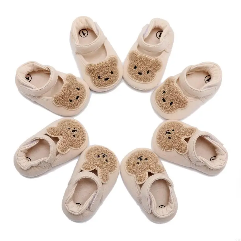 

97BE Anti-Slip Floor Socks for Baby Girls Boy Toddler Unisex Prewalker Flat Shoes First Walker Shoes Infant Shoes for Indoor