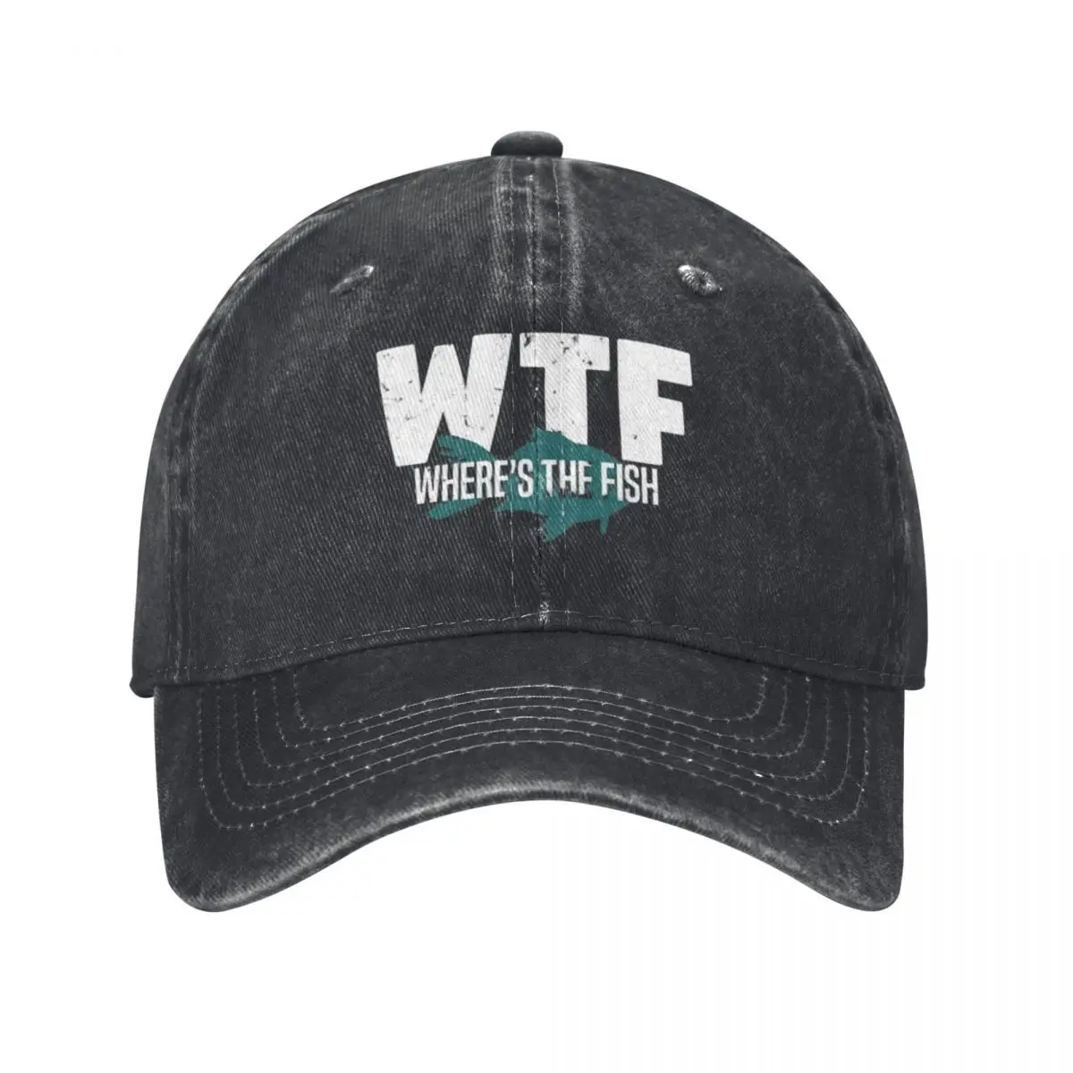 

WTF Where The Fish Fashion Baseball Caps Women Men Cap Sun Hat Adjustable Trucker Hats