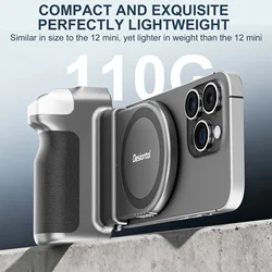 New Smartphone Handheld Selfie Booster Grip with Bluetooth Remote Shutter w Coldshoe for iPhone Android Phone Stabilizer