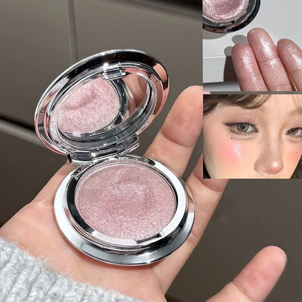 

Glitter Shining Eyeshadow Palette Shiny Long-lasting Monochrome High-gloss Paste Eye Makeup Easy To Wear Glitter Highlighter