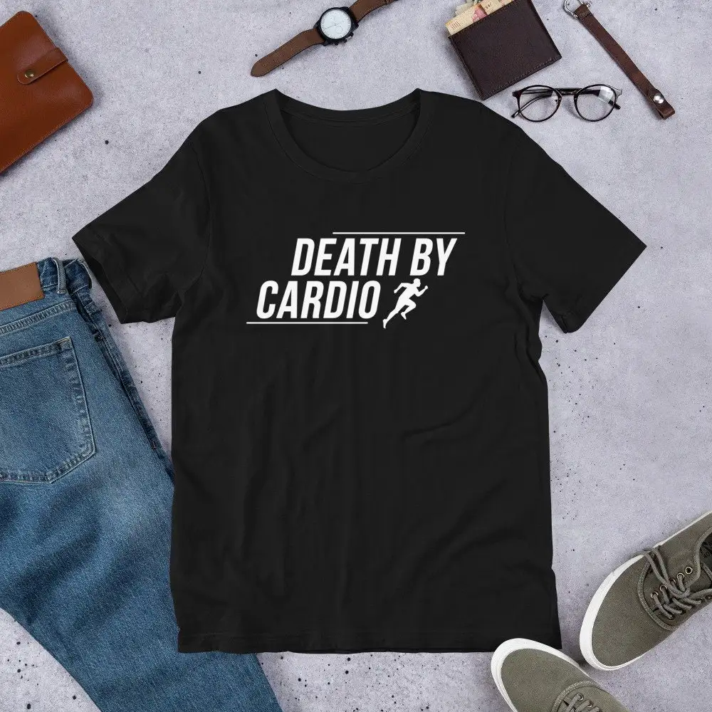 Death by Cardio T Shirt Funny Running