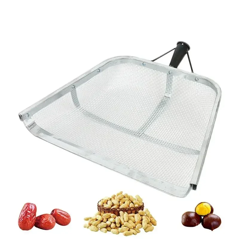 Tamis à Sable Robuste en Acier Inoxydable, Pelle avec Poignée Facile à Transformer, Passoire de Récolte Ergonomique Multifonctionnelle, Utilisation en Jardin