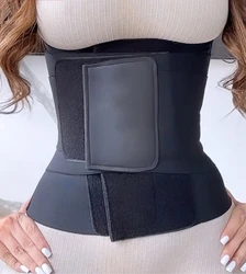 Nowy rodzaj lepkiej klepsydry do sauny pas odchudzający gorset Waist Trainer treningowe koszulka kompresyjna gorsety z gorsetem na brzuch Fajas