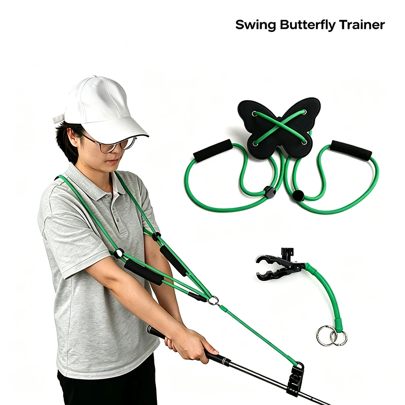 Swinging Butterfly Rotating Trainer, Golf Swing Aid Tool, Golf Swing Training Enhances Flexibility, Rhythm, Tempo, Balance