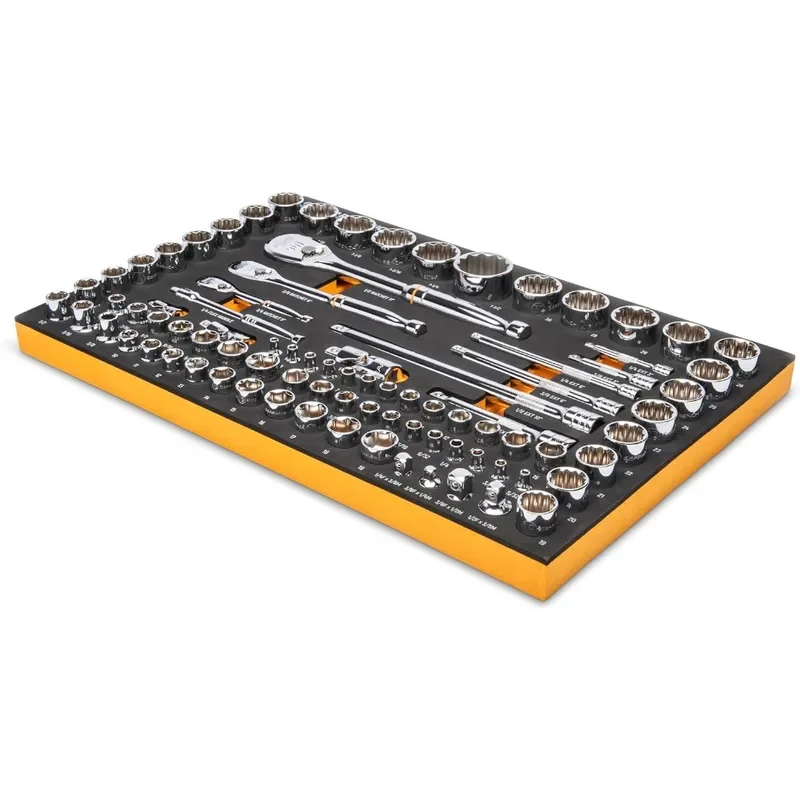 Tooth SAE/Metric Mechanics Tool Set with EVA Foam Tray