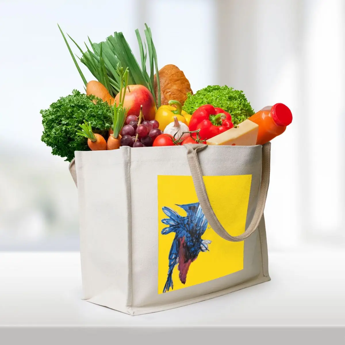 the madness of the bird Tote Bag eco pack hand bag supermarket folding bag