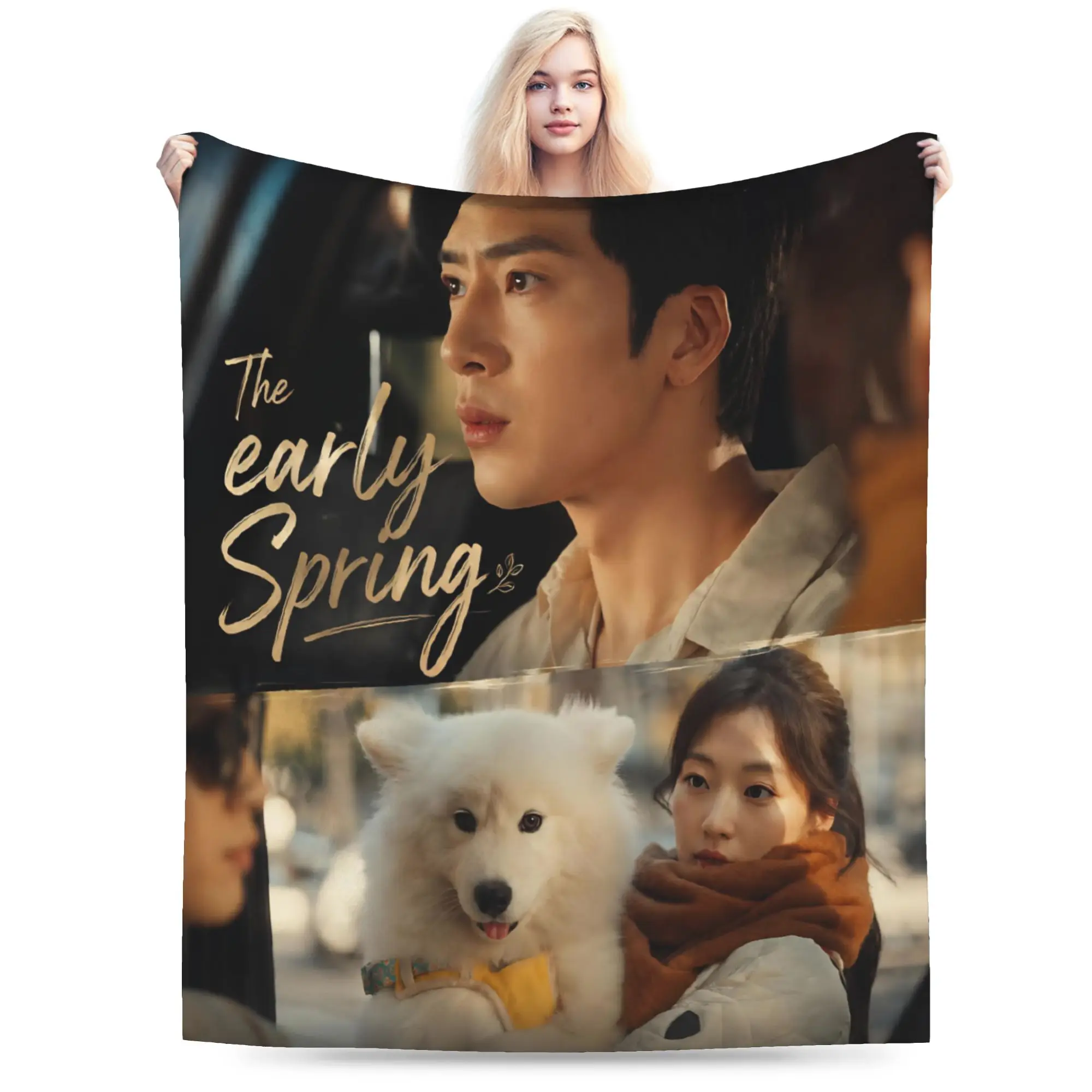 The Early Spring jing boran Merch Blankets Lightweight Thin Flannel  Throw Blanket Cozy Bedspread