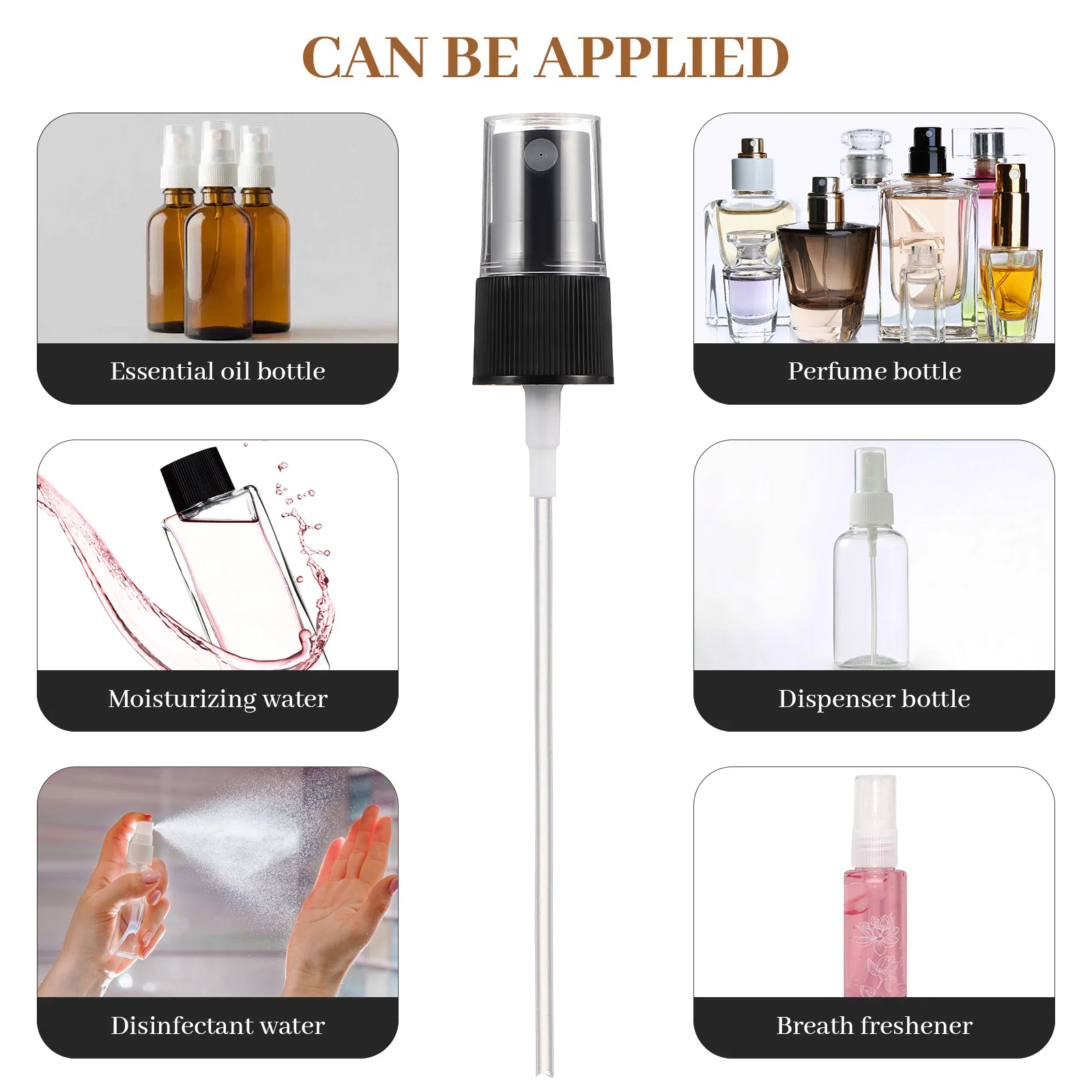 20 PCS Replacement Spray Head Spary Bottle Misting Bottles Sparyer Accessories Perfume Sprayer