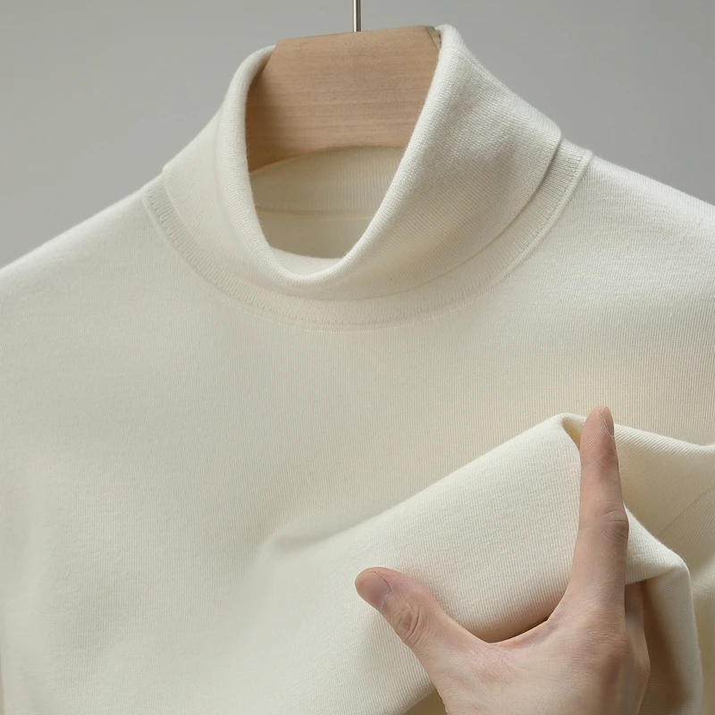 

Высококачественный мужской зимний вязаный свитер, облегающий базовый слой High Ne, повседневный, длинный свеч, дышащий, удобный