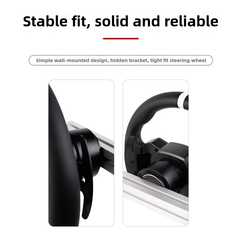Racing Car Game Steering Wheel Metal Wall Mount Bracket Profile BracketFor MOZA Simagic Quick Release Steering Wheel