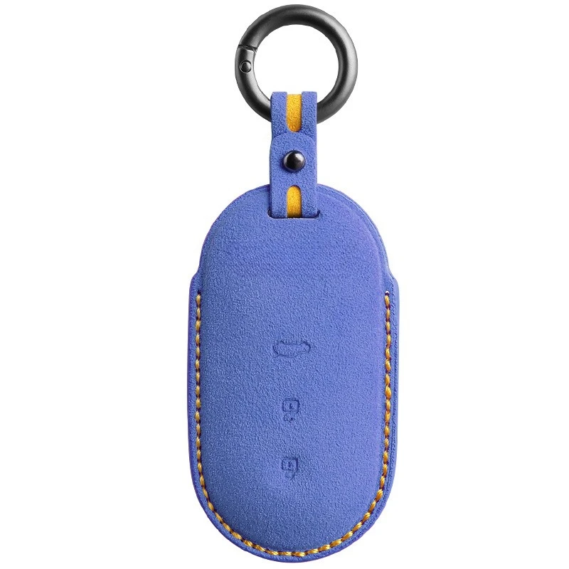 For  AITO M5 M7 Three-dimensional Key Set Suede Car Key Bag Protective Shell Buckle