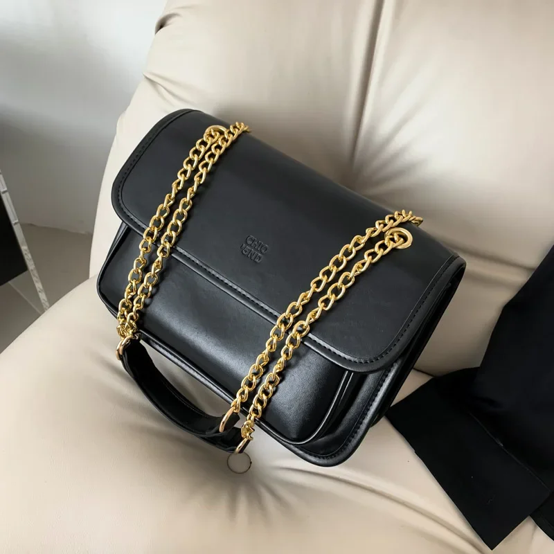 

Luxury Handbag Black Coffee Women Bag Designer Underarm Shoulder Bag Top Quality Pu Leather Flap Messenger Bag Brand Sac A Main