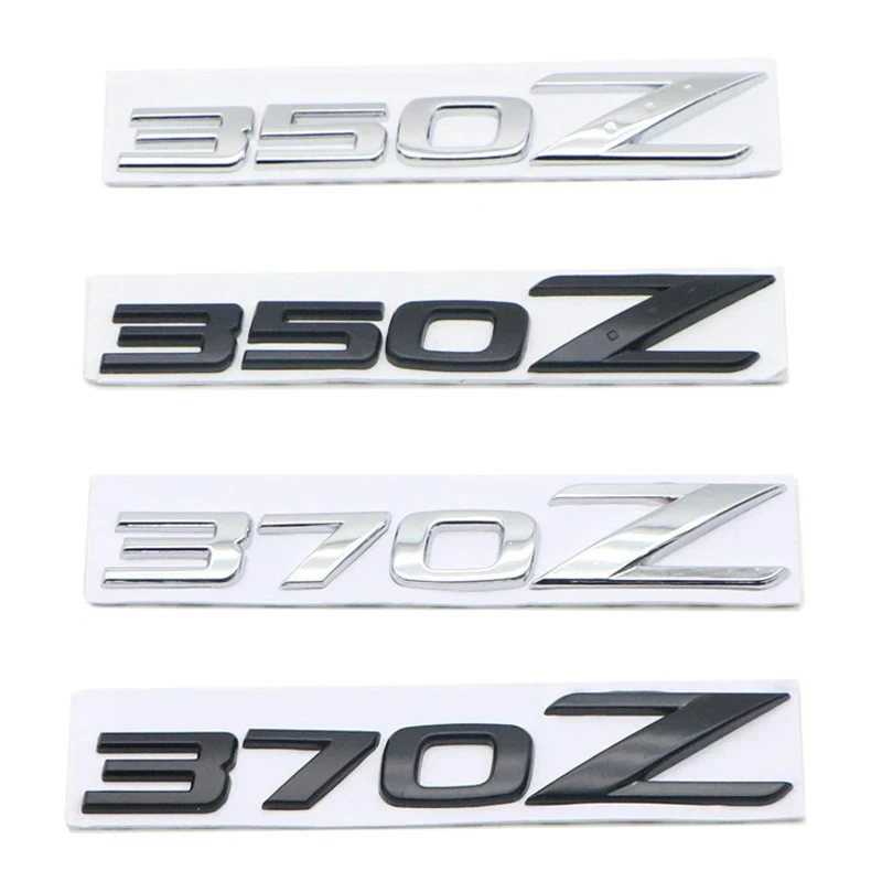 3D Metal Car Side Emblem Badge Z Logo Sticker Rear Trunk Decals For Nissan 350Z 370Z Fairlady Z Z3 Z34 Auto Exterior Accessories