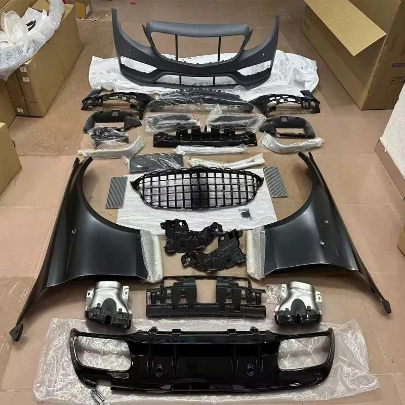 

W205 C43 C200 C300 Body Kit Front Bumper Hood Fender Grille for C-Class W205