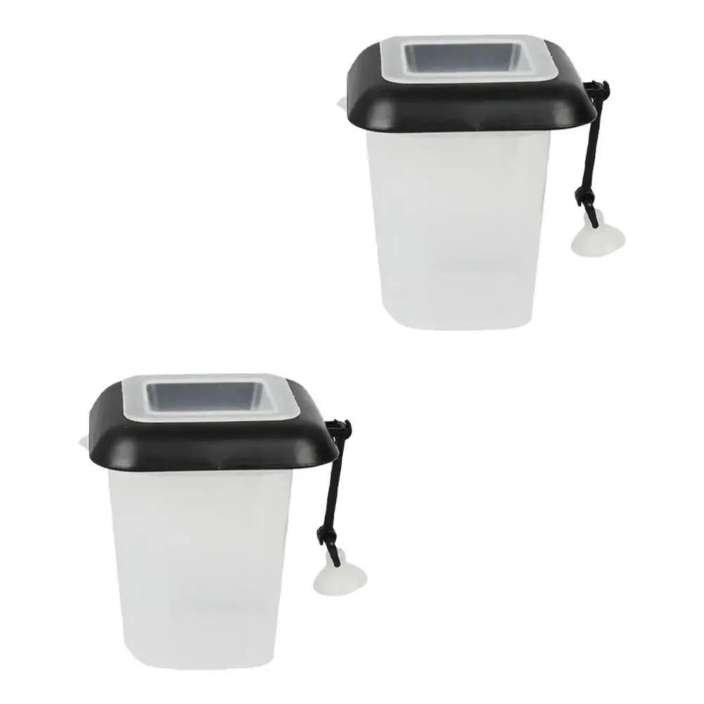 

2pcs Aquarium Feeder Plastic Fish Food Dispenser For Freshwater Saltwater Tanks Red Worm Blood Worm Feeding Tool Fish Tank