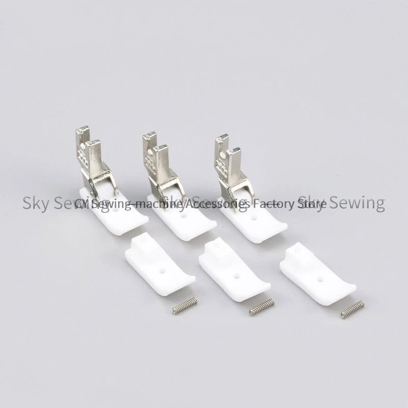 5 шт. T35CW плоская автомобильная прижимная лапка для швейной машины, пластиковая прижимная лапка, плоская автомобильная расширяющаяся губка, хлопковая прижимная лапка 15 м