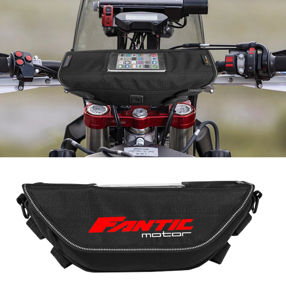 For FANTIC XEF RALLY FACTORY/XE125 XEF250 XMF125 XEF450 Waterproof motorcycle handlebar travel navigation bag