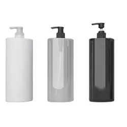8pcs 1000ml Plastic Lotion Pump Bottle Personal Care Family Size Container 1L Shampoo Bath Gel Cosmetic Packaging Bottles