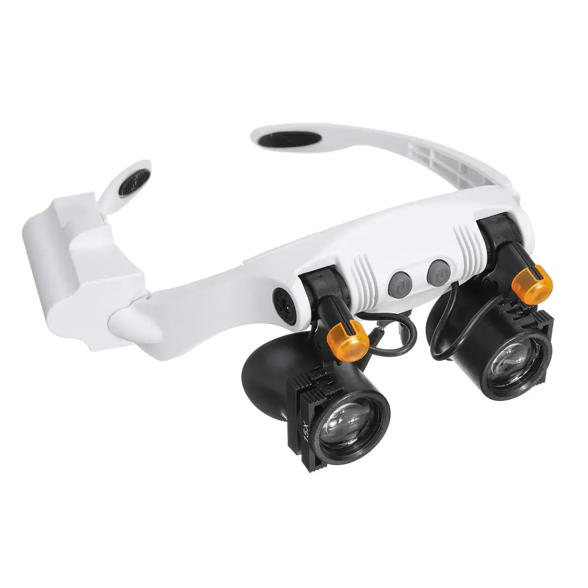 Glasses Magnifier 3/4/5/6/7/10/15X Glass 6 Lens Loupe Eyewear Magnifier With Led Lights Lamp Headband Led Magnifying Glass