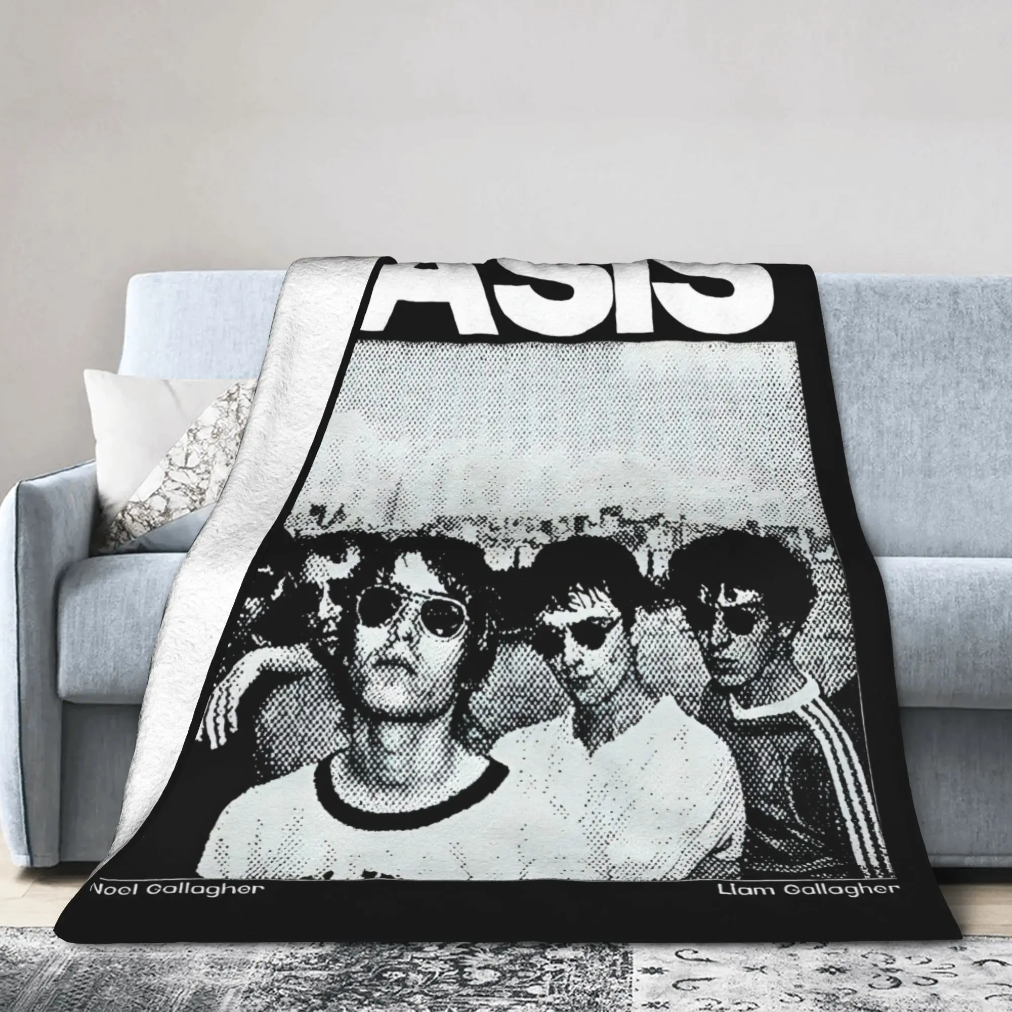 O-Oasis Rock Blankets  Fuzzy Vintage Breathable Throw Blankets for Home Restaurant Summer