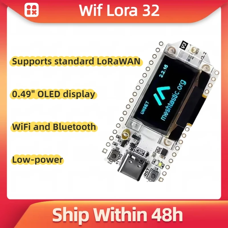 

Heltec Wifi LoRa 32 V3 Meshtastic ESP32 Oled SX1262 0.96 Inch Blue OLED Display Development Board for Arduino