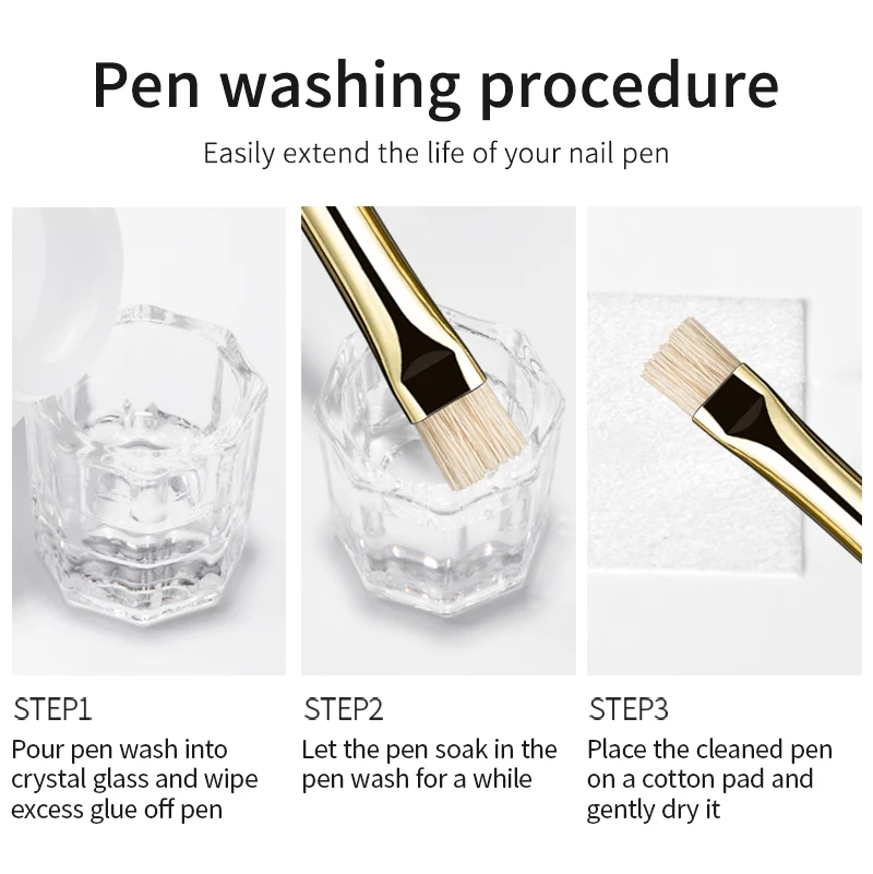 RSNAIL Nail Art Styling Pinsel Streifen Liner Pinsel Multifunktionale Design Nagel Pinsel Harte Borsten Modellierung Pinsel Maniküre Werkzeuge – Detail 9