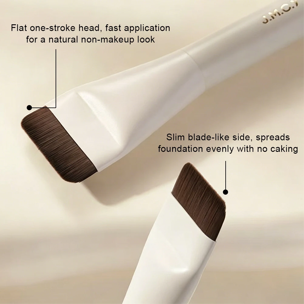 Flat Head Foundation Brush Straight Cut Makeup Brush for Liquid Foundation & Face Mask Application Dense Flat Top Cosmetic Tool
